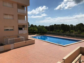 Apartamento acogedor en Mont-roig del Camp: 2 habitaciones, piscina, aire acondicionado - ES-9-152